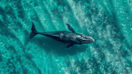 Obraz premium whale surfaced