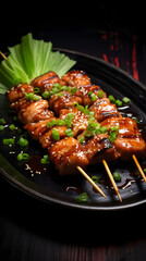 Japanese takoyaki food photography poster background