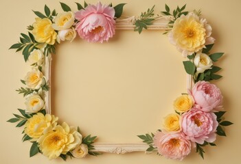 framework for photo or congratulation