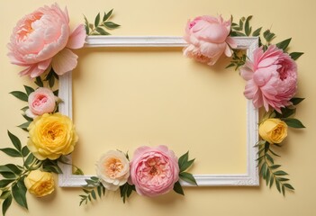 framework for photo or congratulation