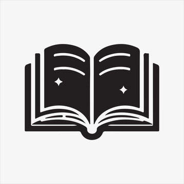 recommend clip art: Book Icon silhouette vector illustration 