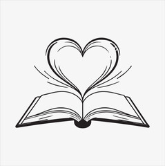 Book Icon silhouette vector illustration 