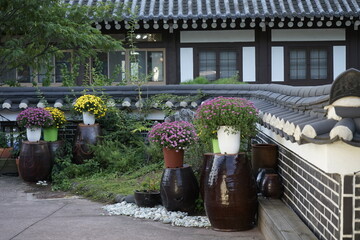 This is a traditional cultural heritage Hanok village scenery.