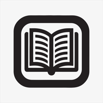 recommend clip art: Book Icon silhouette vector illustration