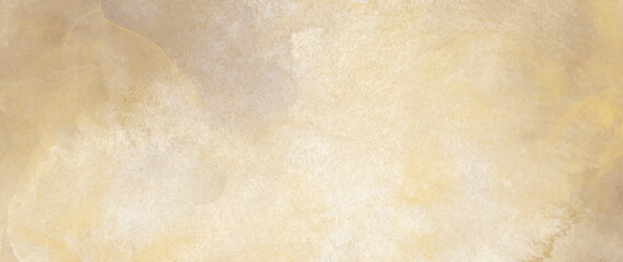Vector watercolor art background with old paper texture for cards, poster, flyer. Hand drawn gold abstract vector illustration for background. Grunge template for design. Empty blank.