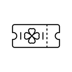 Ticket vector icon