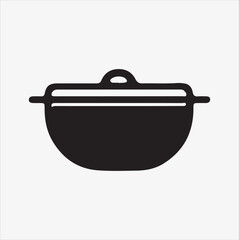 kitchen bowl vector silhouette illustration