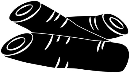 cassava illustration food silhouette tropical logo tapioca icon root outline plant nature manioc tree botany farm leaf agriculture raw shape farmland plantation vegetable for vector graphic background