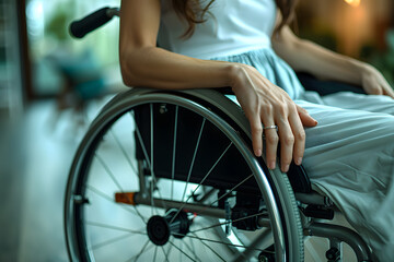 Obraz premium the disabled person in a wheelchair