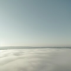 Hazy day on inversion weather and fog
