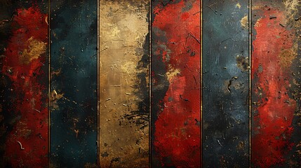 Vintage American flag texture at the borders, blank middle, vintage texture style, with aged effects