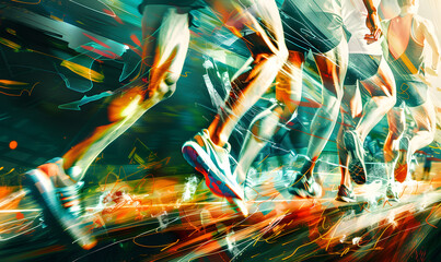 running athlete training