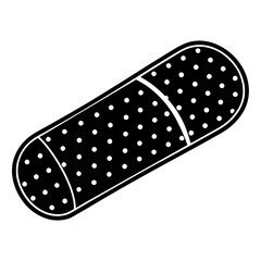 bandage vector silhouette illustration svg file