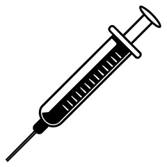 syringe vector silhouette illustration svg file