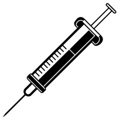 syringe vector silhouette illustration svg file