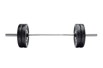 Black Barbell with Weights