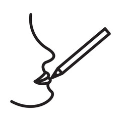 Lip Liner Icon Perfect for Lip Makeup and Beauty Essentials