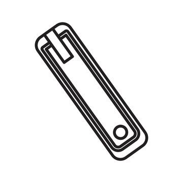 recommend clip art: Nail Clipping Tool Icon Ideal for Manicure and Personal Grooming