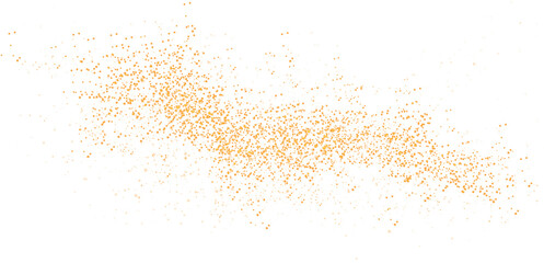 Golden dust, sparks and golden stars shine with special light. Trace of speed lines. Christmas light effect. Sparkling magic dust particles. PNG.
