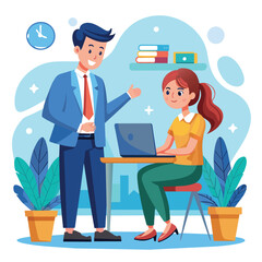 business people working together