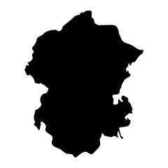 Chuvashia map, administrative division of Russia. Vector illustration.