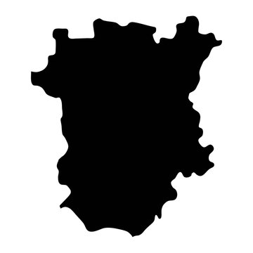 Chechnya map, administrative division of Russia. Vector illustration.