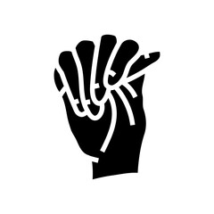 marfan syndrome disease glyph icon vector. marfan syndrome disease sign. isolated symbol illustration