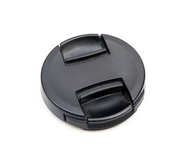 Camera cap on white background