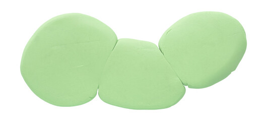 Plasticine is a green brush isolated on a transparent background.