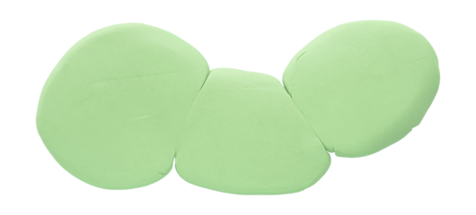 Plasticine is a green brush isolated on a transparent background.