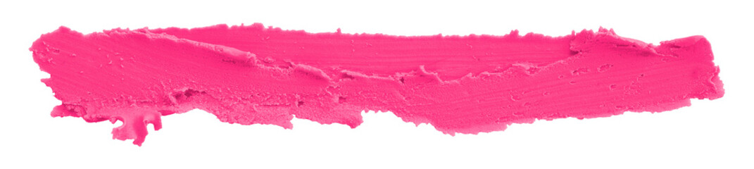 Pink plasticine brush isolated on transparent background.