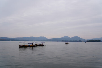 boat on the lake, Westlake