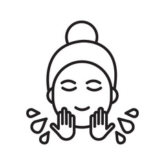 Face Wash Icon Ideal for Skincare and Beauty Regimens