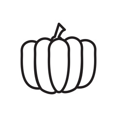 Halloween Pumpkin Icon Ideal for Festive and Seasonal Decorations