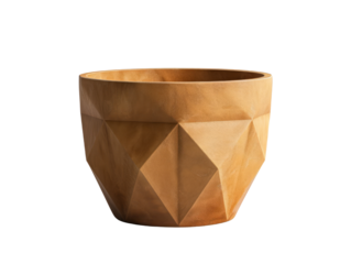 Geometric wooden planter in a modern, minimalistic design. Perfect for indoor plants and contemporary home decor.