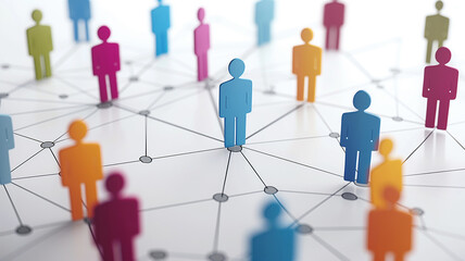 Business concept. Employee connection isolated white background. Human resources selects the right employee for the right job.