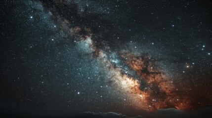 Dark Sky Stars. The pristine night sky above Mont-, Canada, showcasing a brilliant array of stars and the Milky Way