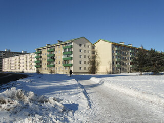 Houses in the suburb in Tallinn