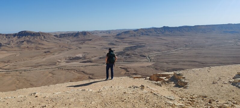 Famous canyon in Israel - Mitzpe Ramon
