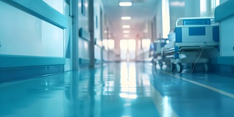 ICU room in hospital providing critical care and life support for patients. Concept Critical Care, Life Support, Intensive Care Unit (ICU), Hospital Treatment, Patient Monitoring