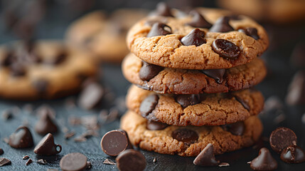 Fototapeta premium chocolate chip cookies