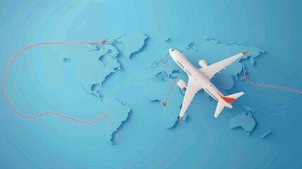 "Stock illustration featuring a collection of 3D icons for travel and tourism, depicting trip planning, world tours, holiday vacations, and various modes of travel and transport. Ideal for showcasing 