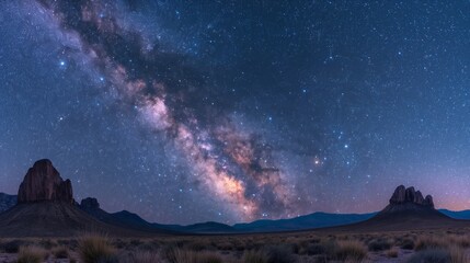 Serene Starlit Night Over Big Bend Dark Sky Reserve, USA