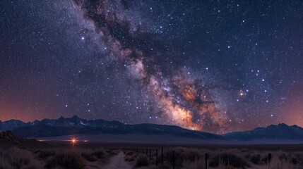 Fototapeta premium Serene Stargazing in Mono Dark Sky Reserve, USA