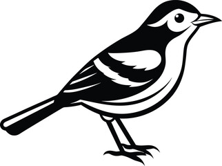 A little bird for kids coloring page vector illustration