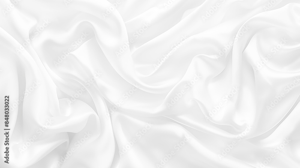 Aufkleber abstract white paper wave background. white wave curve lines banner background design. white wave mo