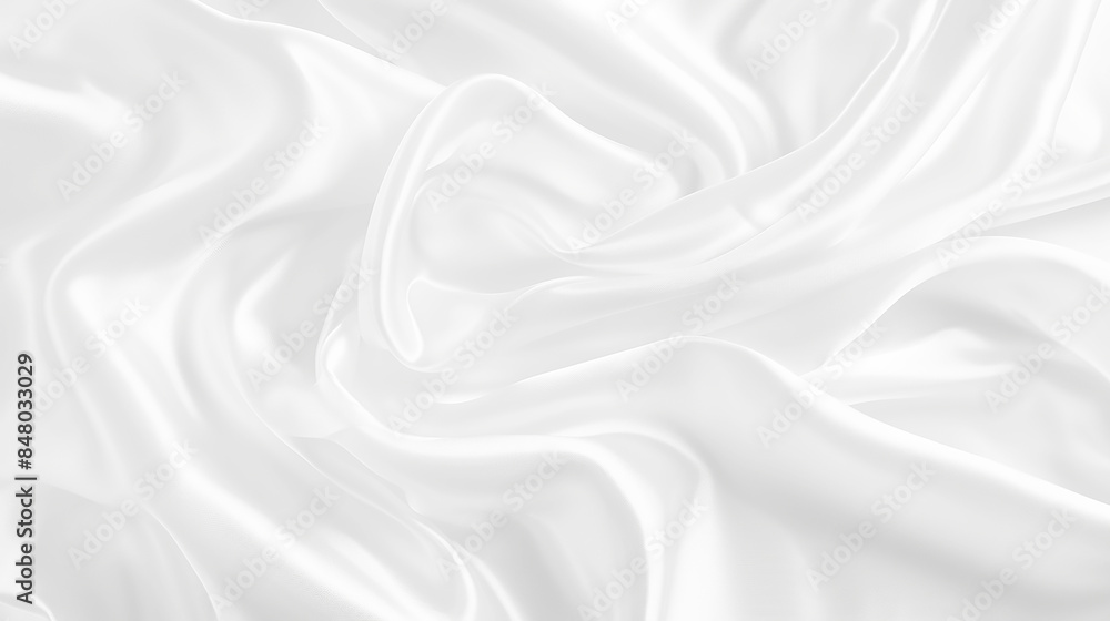 Aufkleber abstract white paper wave background. white wave curve lines banner background design. white wave mo
