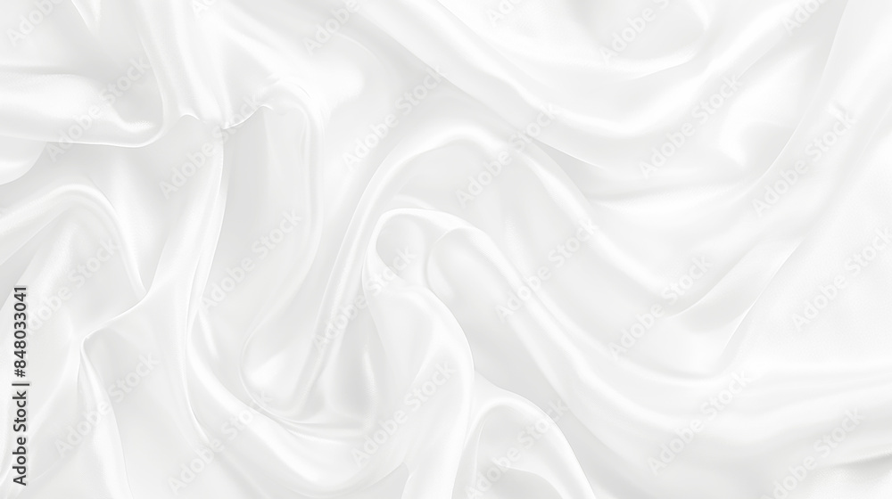Aufkleber abstract white paper wave background. white wave curve lines banner background design. white wave mo