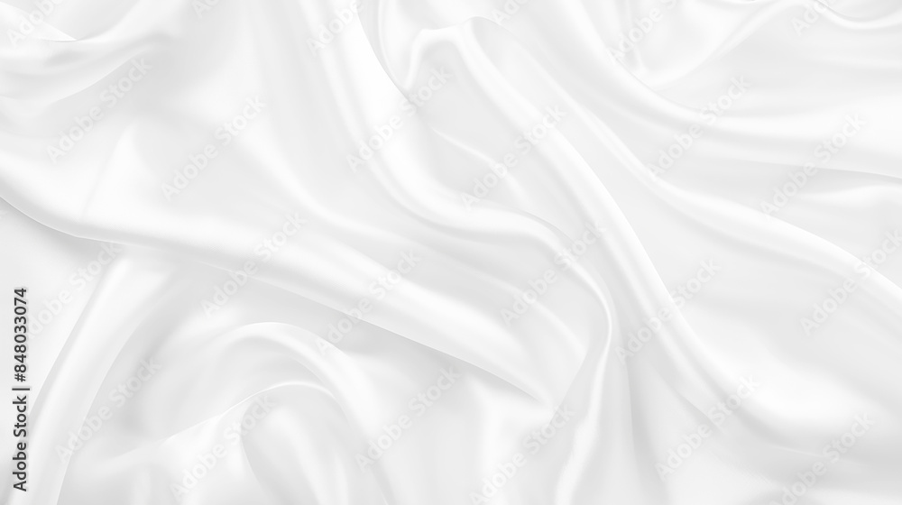 Aufkleber abstract white paper wave background. white wave curve lines banner background design. white wave mo