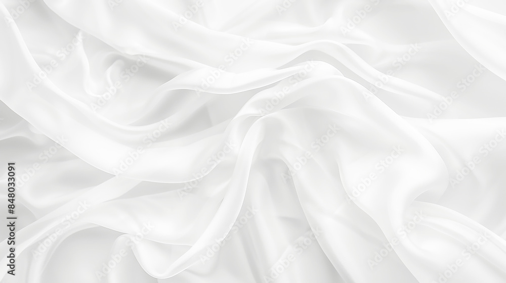 Aufkleber abstract white paper wave background. white wave curve lines banner background design. white wave mo